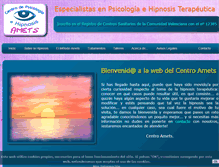 Tablet Screenshot of centrohipnosisamets.com